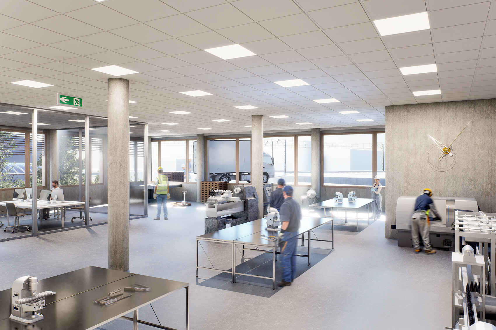 Atelier à louer – 700 m² – ZIMEYSA – Vieux-Bureau 81 – Meyrin